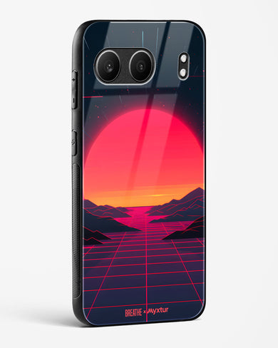 Synthwave Sunset [BREATHE] Glass Case Phone Cover (OnePlus)