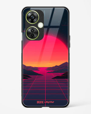 Synthwave Sunset [BREATHE] Glass Case Phone Cover (OnePlus)