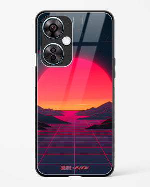 Synthwave Sunset [BREATHE] Glass Case Phone Cover (OnePlus)