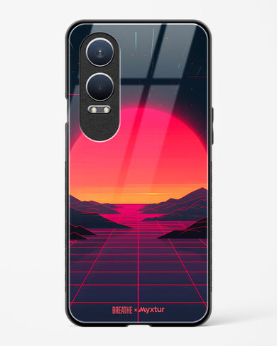 Synthwave Sunset [BREATHE] Glass Case Phone Cover (OnePlus)