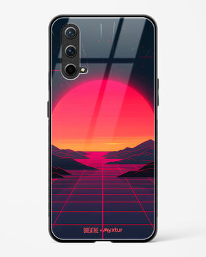 Synthwave Sunset [BREATHE] Glass Case Phone Cover (OnePlus)