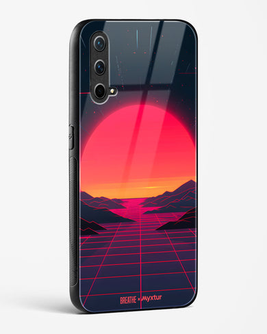 Synthwave Sunset [BREATHE] Glass Case Phone Cover (OnePlus)