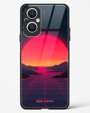 Synthwave Sunset [BREATHE] Glass Case Phone Cover (OnePlus)