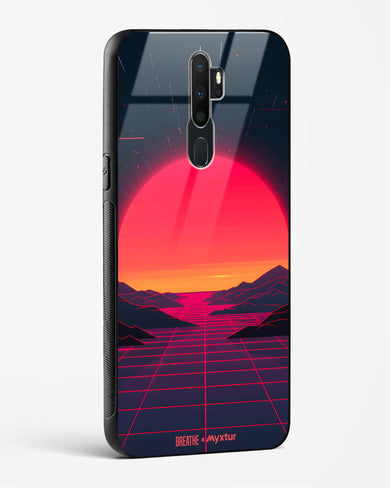 Synthwave Sunset [BREATHE] Glass Case Phone Cover (Oppo)