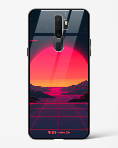 Synthwave Sunset [BREATHE] Glass Case Phone Cover (Oppo)