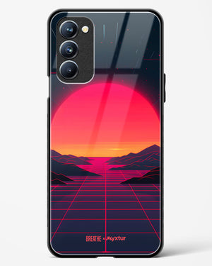 Synthwave Sunset [BREATHE] Glass Case Phone Cover (Oppo)