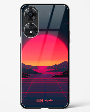 Synthwave Sunset [BREATHE] Glass Case Phone Cover (Oppo)