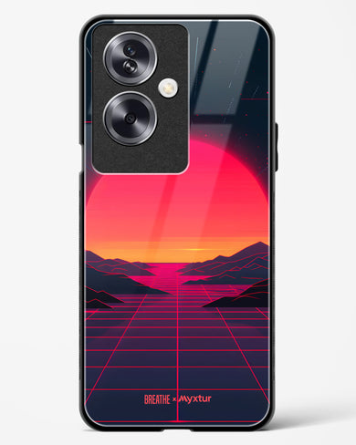 Synthwave Sunset [BREATHE] Glass Case Phone Cover (Oppo)