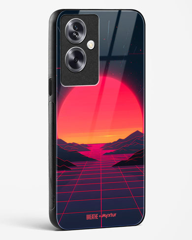 Synthwave Sunset [BREATHE] Glass Case Phone Cover (Oppo)