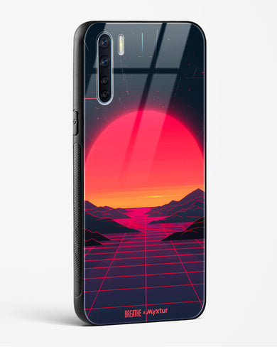 Synthwave Sunset [BREATHE] Glass Case Phone Cover (Oppo)