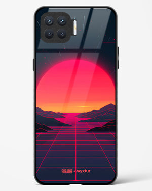 Synthwave Sunset [BREATHE] Glass Case Phone Cover (Oppo)