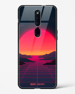 Synthwave Sunset [BREATHE] Glass Case Phone Cover (Oppo)