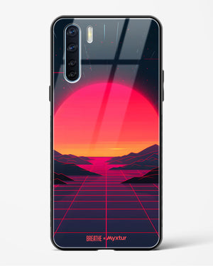 Synthwave Sunset [BREATHE] Glass Case Phone Cover (Oppo)