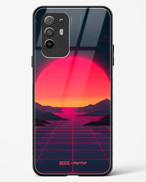 Synthwave Sunset [BREATHE] Glass Case Phone Cover (Oppo)