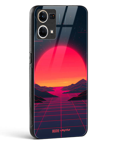 Synthwave Sunset [BREATHE] Glass Case Phone Cover (Oppo)