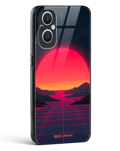 Synthwave Sunset [BREATHE] Glass Case Phone Cover (Oppo)