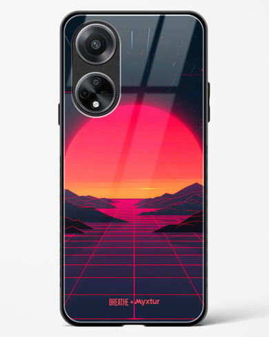 Synthwave Sunset [BREATHE] Glass Case Phone Cover (Oppo)