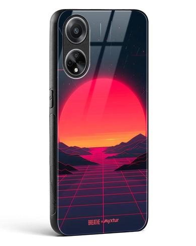 Synthwave Sunset [BREATHE] Glass Case Phone Cover (Oppo)