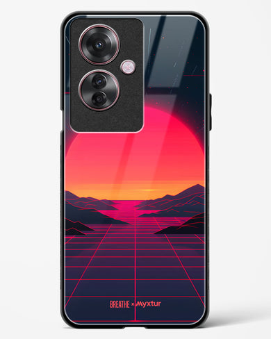 Synthwave Sunset [BREATHE] Glass Case Phone Cover (Oppo)