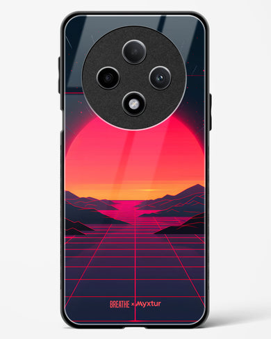 Synthwave Sunset [BREATHE] Glass Case Phone Cover (Oppo)