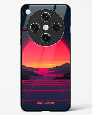 Synthwave Sunset [BREATHE] Glass Case Phone Cover (Oppo)