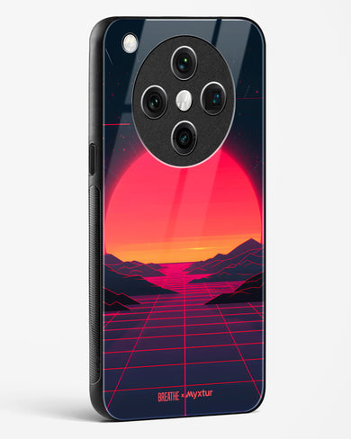 Synthwave Sunset [BREATHE] Glass Case Phone Cover (Oppo)
