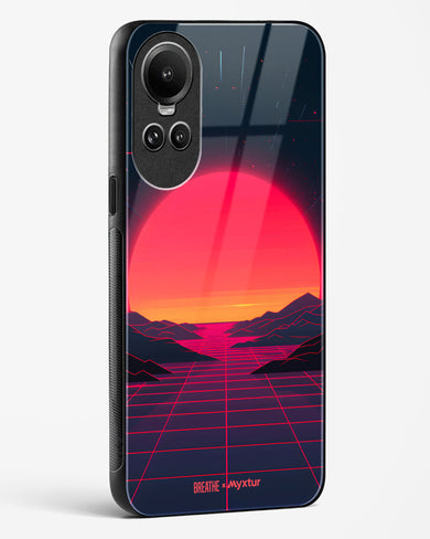 Synthwave Sunset [BREATHE] Glass Case Phone Cover (Oppo)