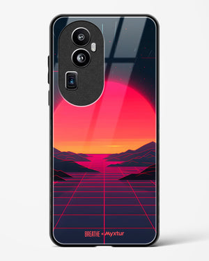 Synthwave Sunset [BREATHE] Glass Case Phone Cover (Oppo)