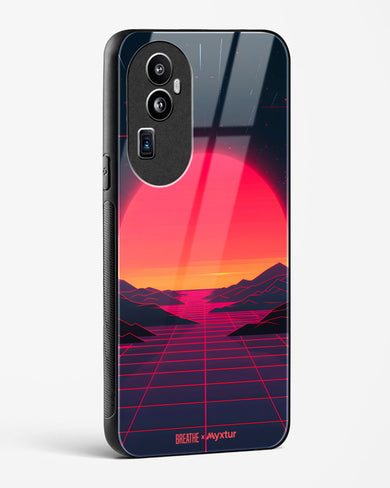 Synthwave Sunset [BREATHE] Glass Case Phone Cover (Oppo)