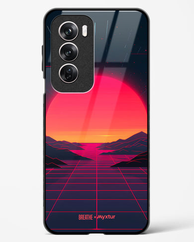 Synthwave Sunset [BREATHE] Glass Case Phone Cover (Oppo)