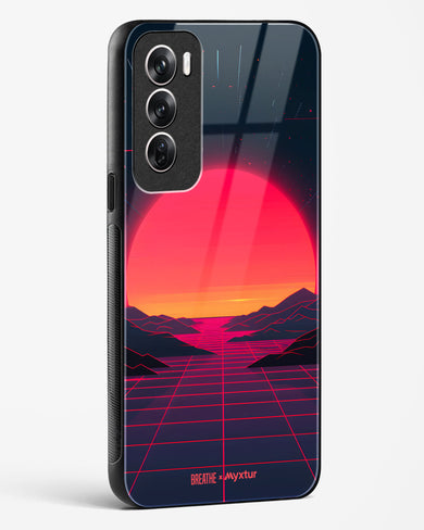 Synthwave Sunset [BREATHE] Glass Case Phone Cover (Oppo)