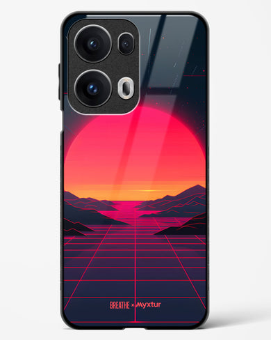 Synthwave Sunset [BREATHE] Glass Case Phone Cover (Oppo)