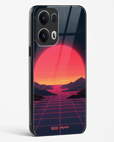 Synthwave Sunset [BREATHE] Glass Case Phone Cover (Oppo)