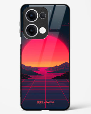 Synthwave Sunset [BREATHE] Glass Case Phone Cover (Oppo)