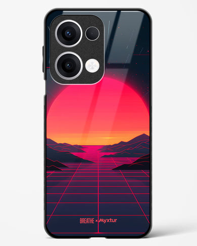 Synthwave Sunset [BREATHE] Glass Case Phone Cover (Oppo)