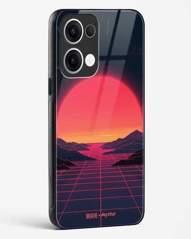 Synthwave Sunset [BREATHE] Glass Case Phone Cover (Oppo)