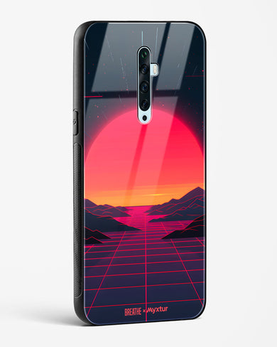 Synthwave Sunset [BREATHE] Glass Case Phone Cover (Oppo)