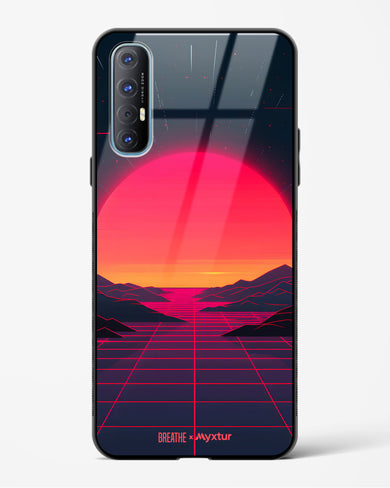 Synthwave Sunset [BREATHE] Glass Case Phone Cover (Oppo)