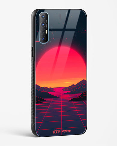 Synthwave Sunset [BREATHE] Glass Case Phone Cover (Oppo)