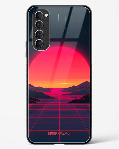 Synthwave Sunset [BREATHE] Glass Case Phone Cover (Oppo)