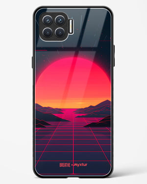 Synthwave Sunset [BREATHE] Glass Case Phone Cover (Oppo)