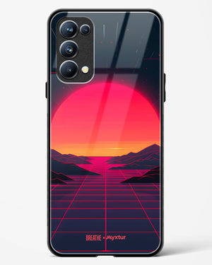 Synthwave Sunset [BREATHE] Glass Case Phone Cover (Oppo)