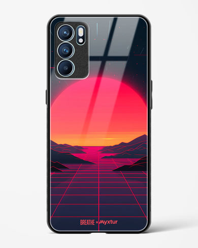 Synthwave Sunset [BREATHE] Glass Case Phone Cover (Oppo)