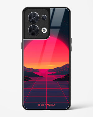 Synthwave Sunset [BREATHE] Glass Case Phone Cover (Oppo)