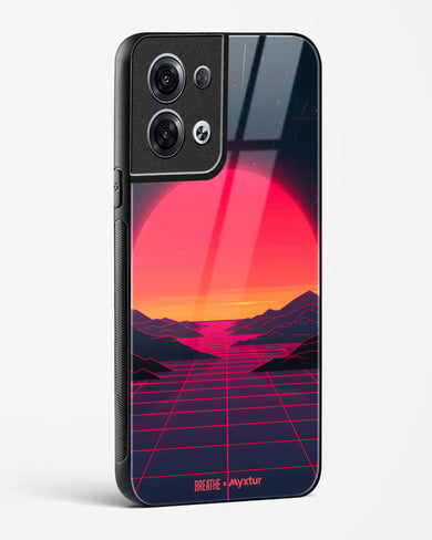 Synthwave Sunset [BREATHE] Glass Case Phone Cover (Oppo)