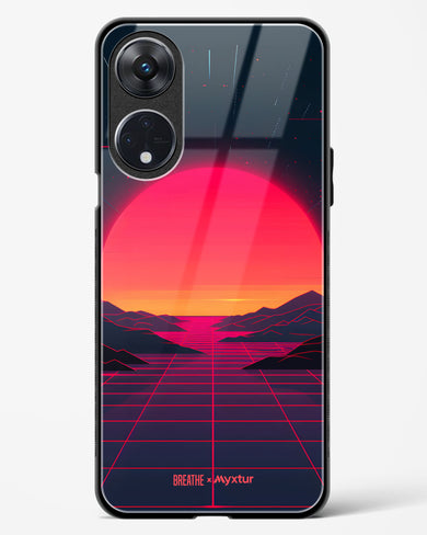 Synthwave Sunset [BREATHE] Glass Case Phone Cover (Oppo)