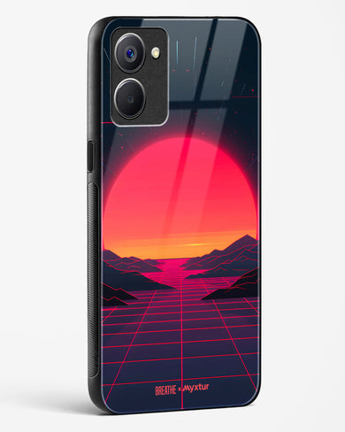 Synthwave Sunset [BREATHE] Glass Case Phone Cover (Realme)