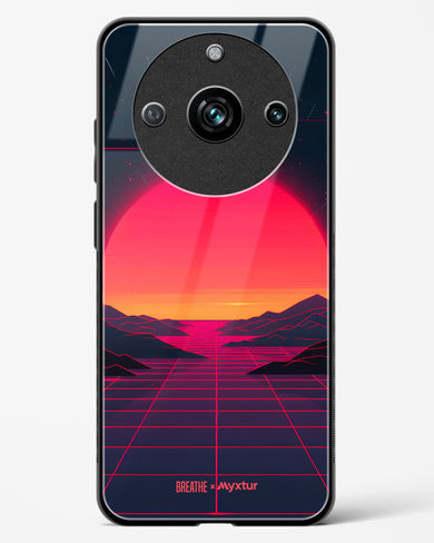 Synthwave Sunset [BREATHE] Glass Case Phone Cover (Realme)