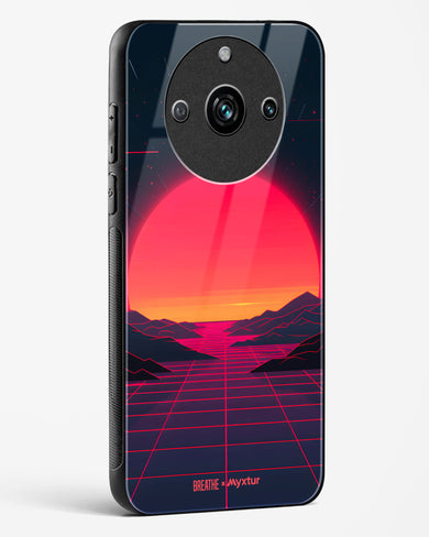 Synthwave Sunset [BREATHE] Glass Case Phone Cover (Realme)