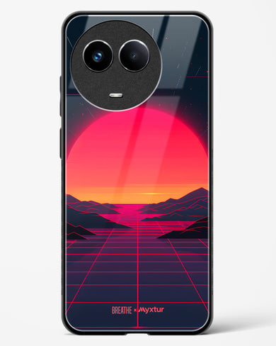 Synthwave Sunset [BREATHE] Glass Case Phone Cover (Realme)